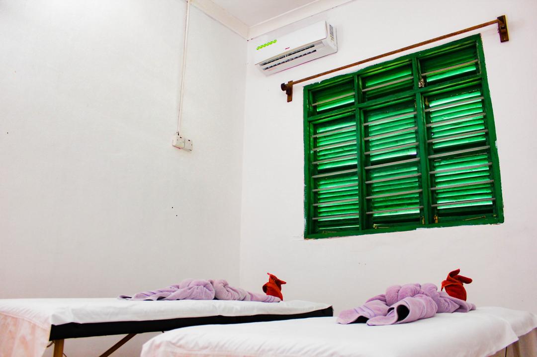 Spa and massage room at Jabali Bungalows Lodge in Paje, Zanzibar