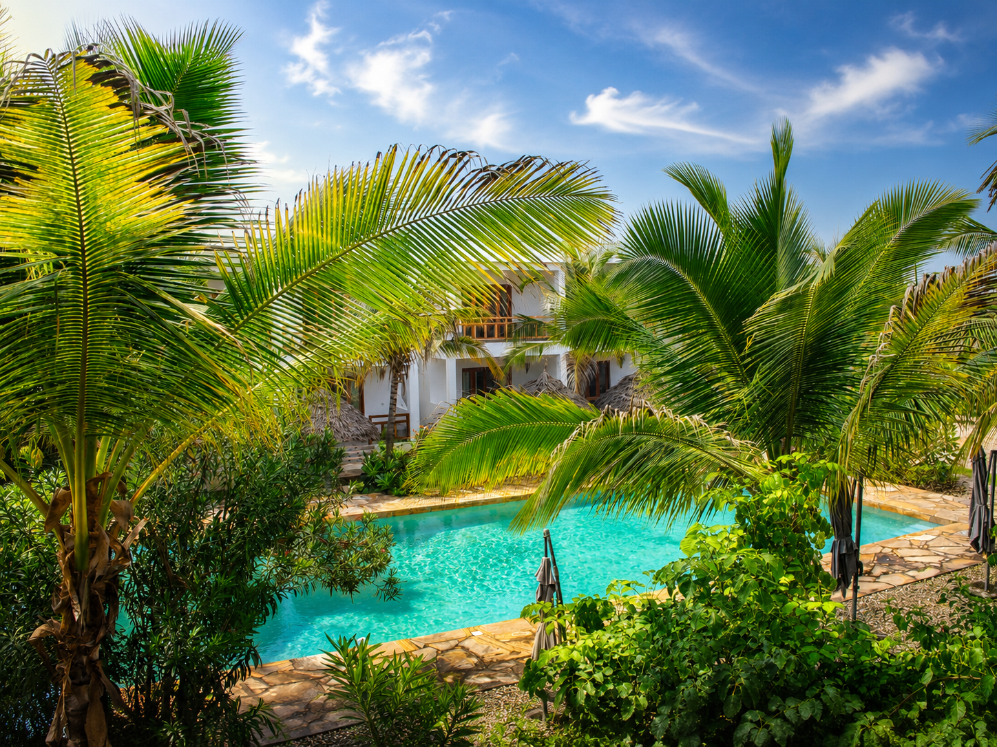 Pool Area - Jabali Bungalows Lodge in Paje, Zanzibar