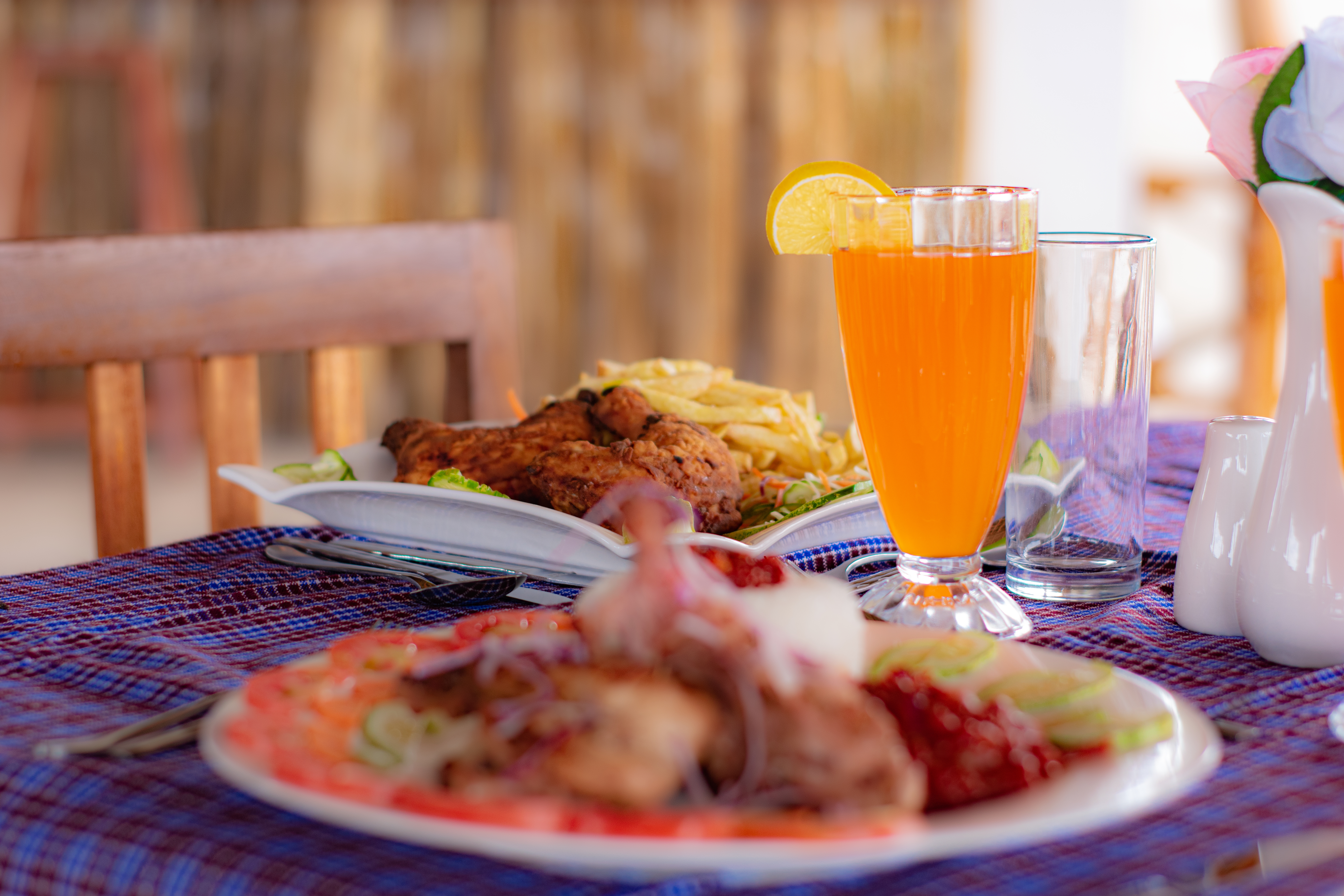 Food served at Jabali Bungalows Lodge